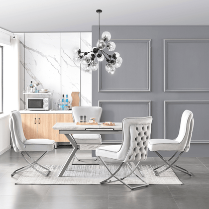 Trafalgar Velvet Dining Chair