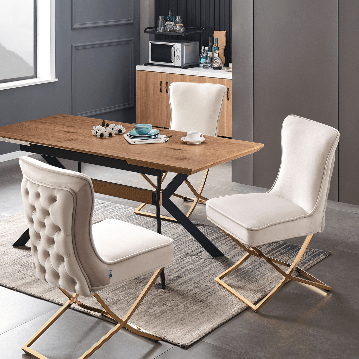 Trafalgar Velvet Dining Chair