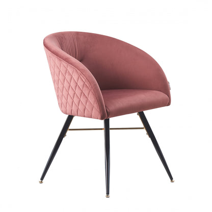 Vittorio LUX Velvet Dining Chair with Metal Legs - Perfect for Dining Room Living Room