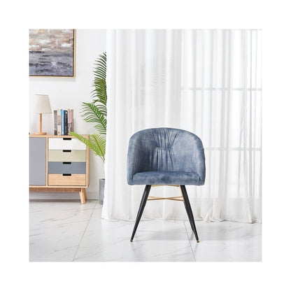 Vittorio LUX Velvet Dining Chair with Metal Legs - Perfect for Dining Room Living Room