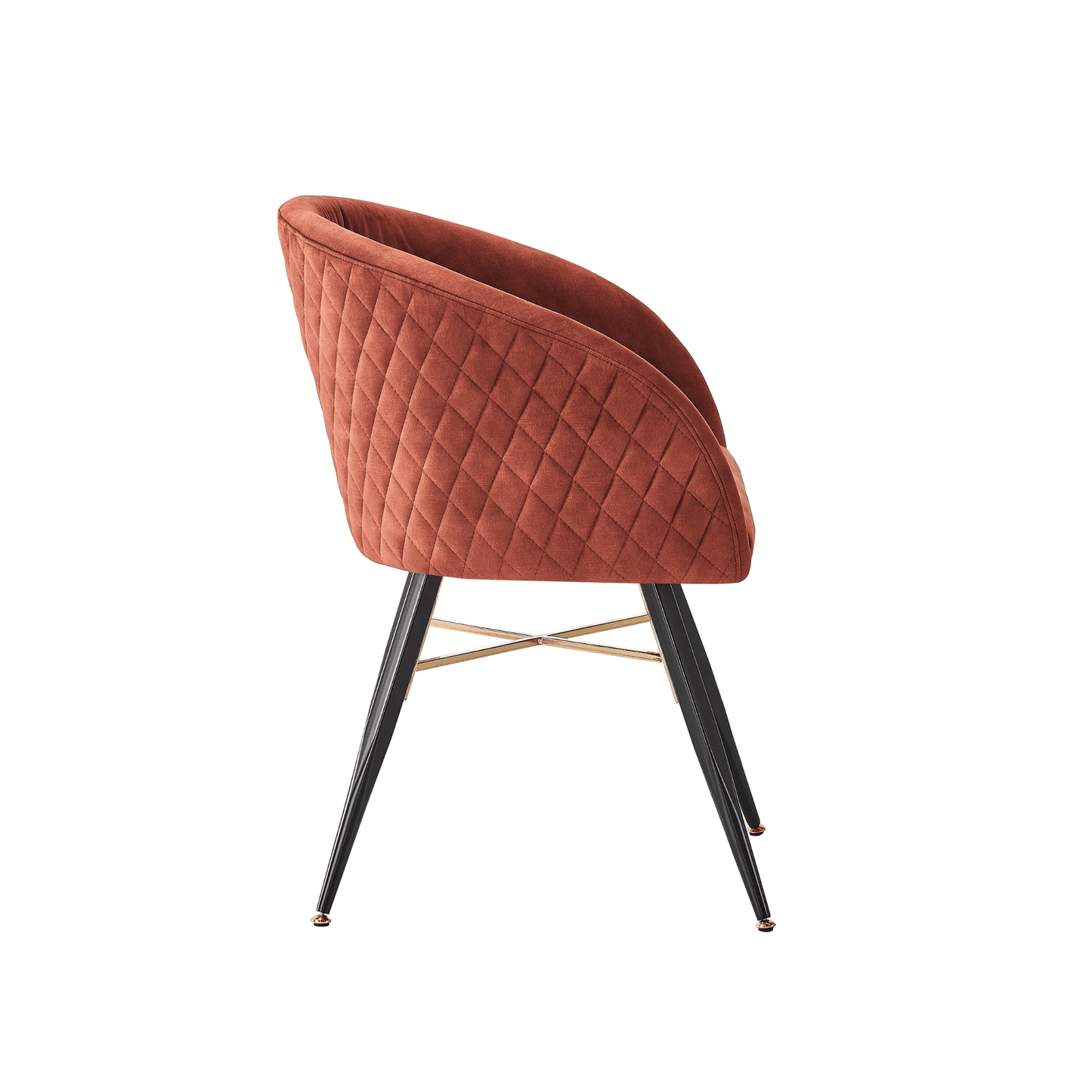 Vittorio LUX Velvet Dining Chair with Metal Legs - Perfect for Dining Room Living Room