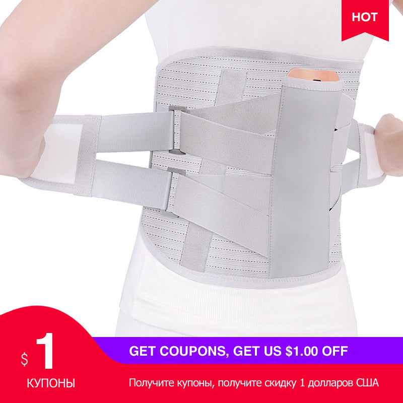 Self heating waist support