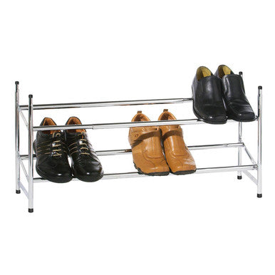 Tavia Extendable and Stackable 2 Tier Shoe Rack