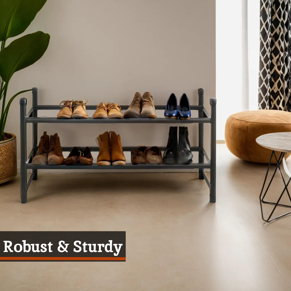 Tavia Two Tier Shoe Rack
