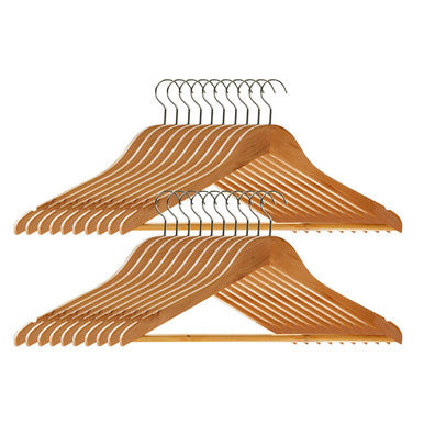 Cintre Set Of Twenty Wooden Clothes Hangers