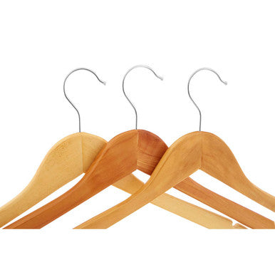 Cintre Set Of Twenty Wooden Clothes Hangers