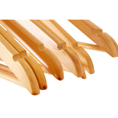 Cintre Set Of Twenty Wooden Clothes Hangers