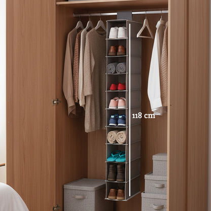 Tavia 10 Section Hanging Shoe Organiser