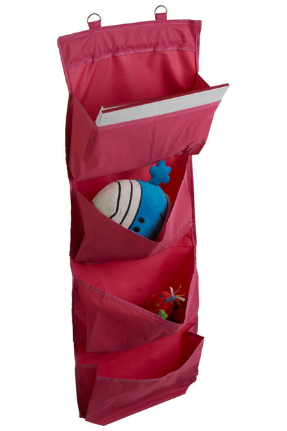 Verti Over Door Hot Pink 4 Tier Hanging Organiser