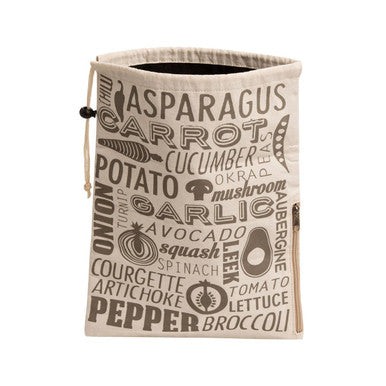 Porter Grey And Natural Vegetable Bag