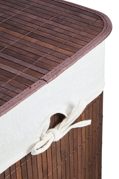 Brown Bamboo Laundry Hamper | Kankyo