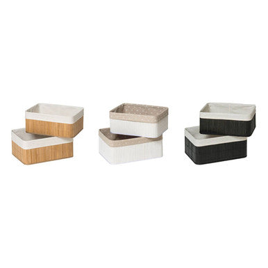 Kankyo Set Of Two Natural Bamboo Storage Boxes