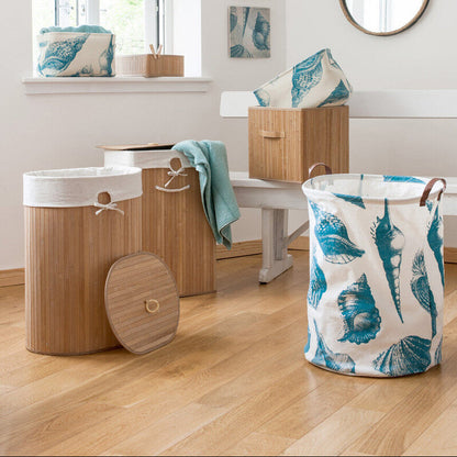 Echo Blue And White Laundry Bag
