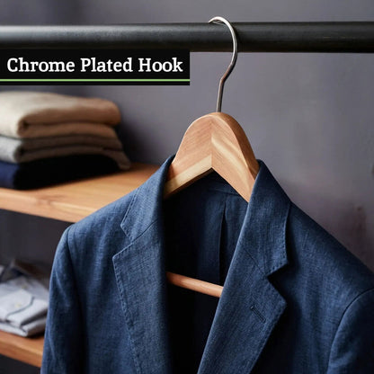 The Dandy Sparrow Cedar Wood Trouser Rail Clothes Hanger