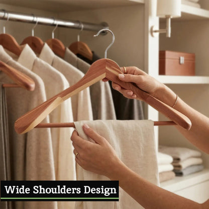 The Dandy Sparrow Cedar Wood Trouser Rail Clothes Hanger
