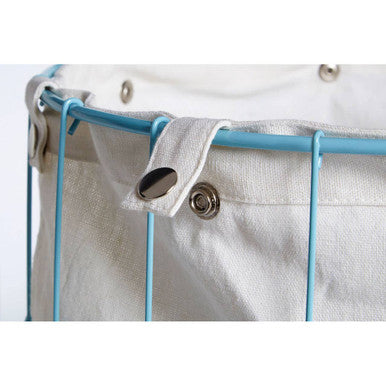 Harga Set Of Two Round Blue Wire Laundry Baskets