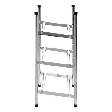 Tavia Three Tier Chrome Shoe Rack