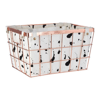 Harga Rose Gold Iron Wireframe Basket
