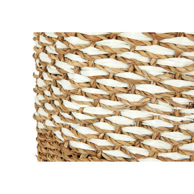 Oval Multi Seagrass Basket With Lid