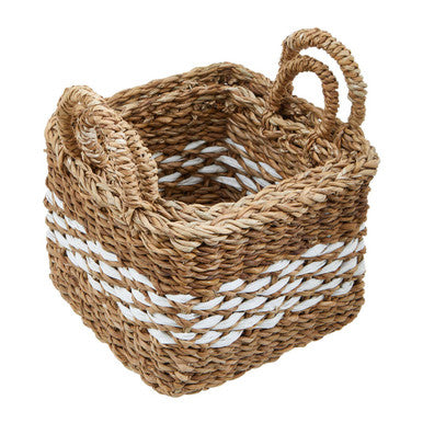 Lidi Set Of Two Square Seagrass Baskets