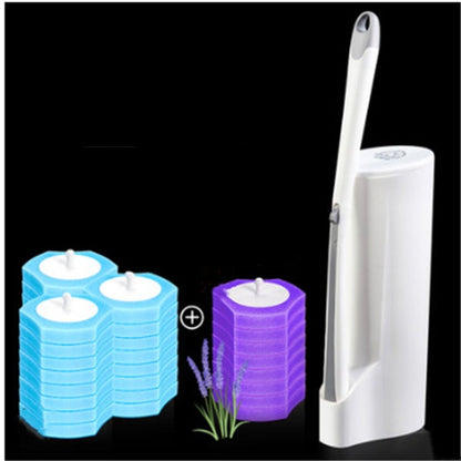 Premium Disposable Toilet Brush Set | Hygienic Deep-Clean System with Replaceable Heads