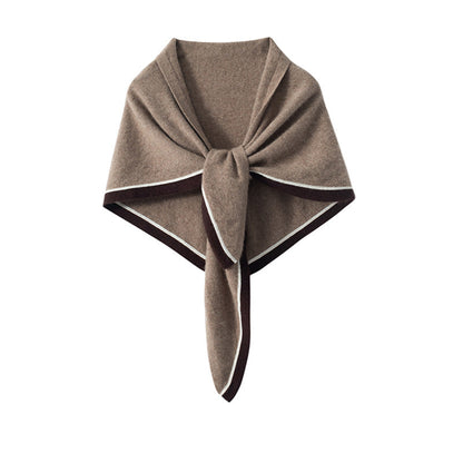 Knitted Triangular Binder Shawl For Women