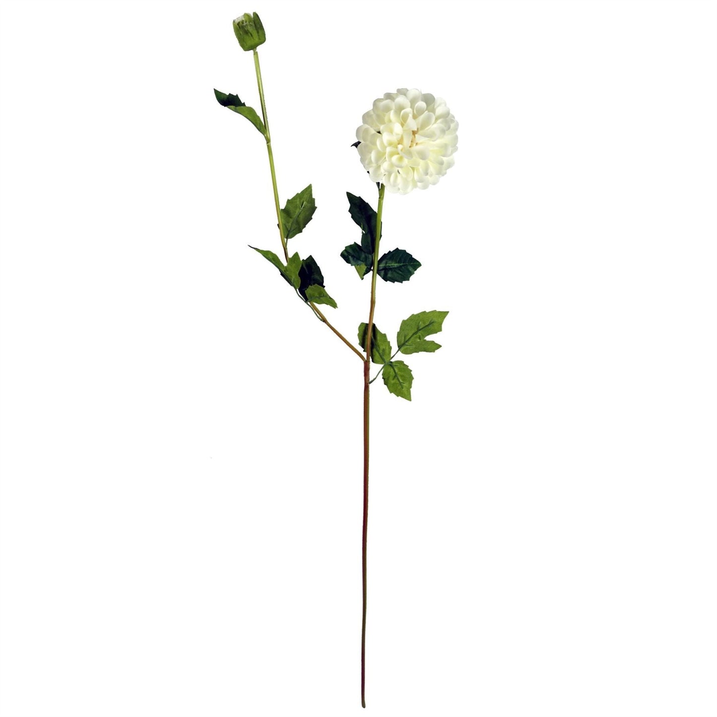 75cm Artificial Dahlia PomPom Flowers Cream