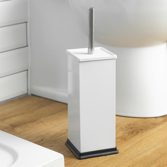 White Square Toilet Brush