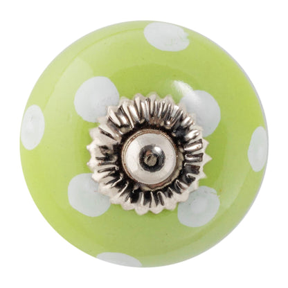 Round Spot Ceramic Cabinet Knob