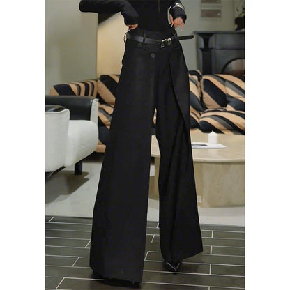 Stylish American Black Fashion Floor-length Pants
