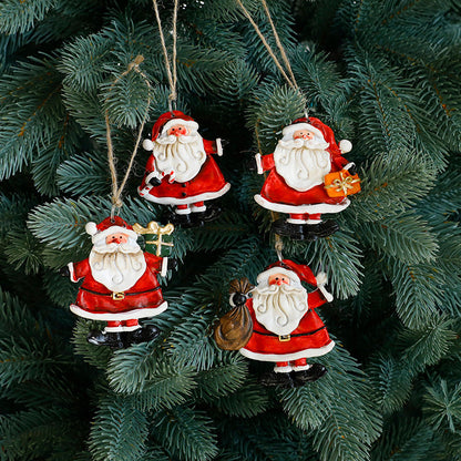 Festive Christmas Ornaments - Handcrafted Resin Gingerbread & Snowman Pendants