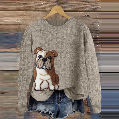 Digital Print Women's Fashion Round Neck Casual Top