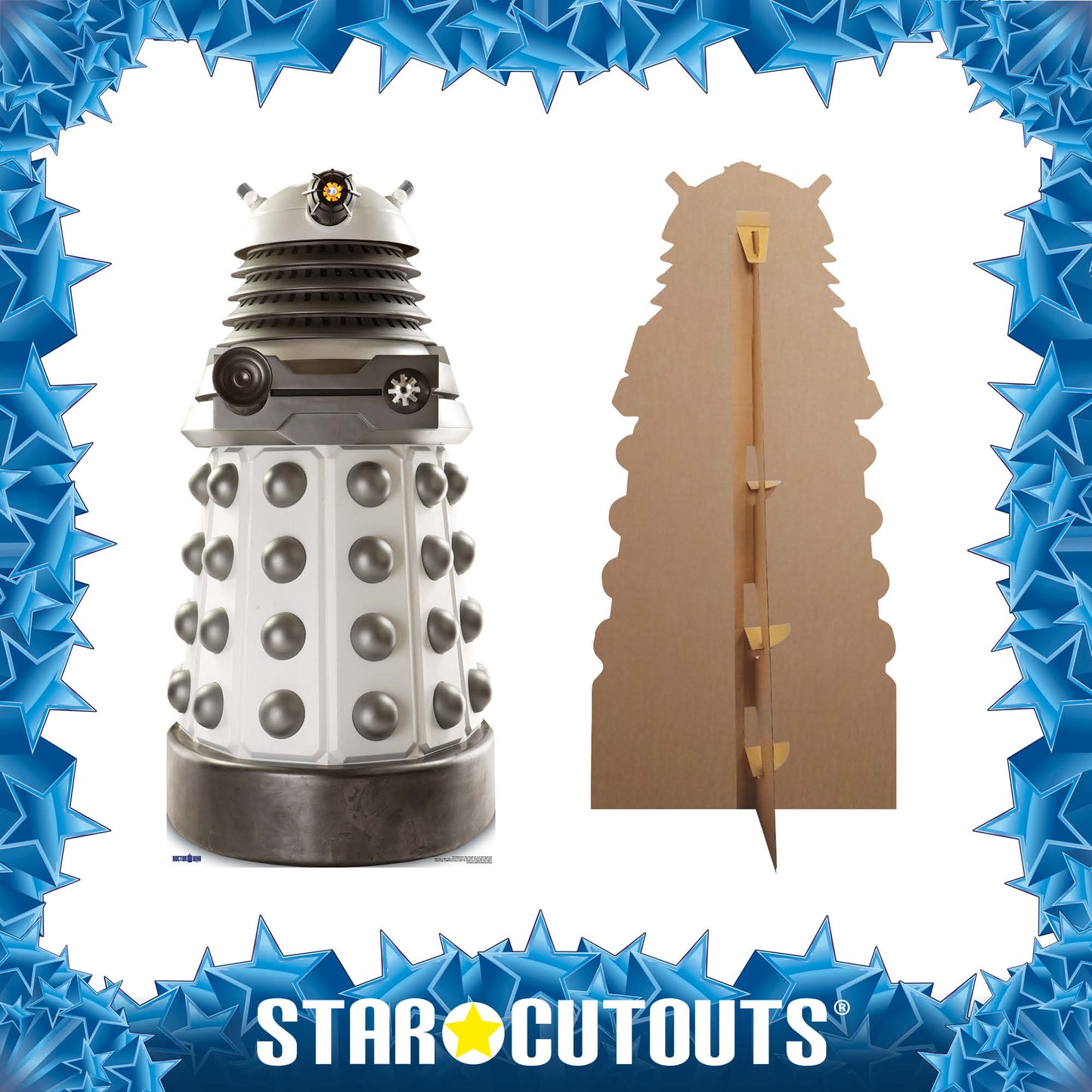 SC200 White Supreme Dalek Cardboard Cut Out Height 182cm