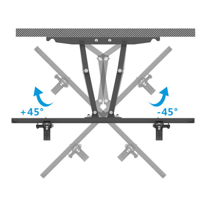 TMDS-204 32"-70" 110Lbs VESA600*400 Full Motion TV Wall Mount Tilt Range 0-15°