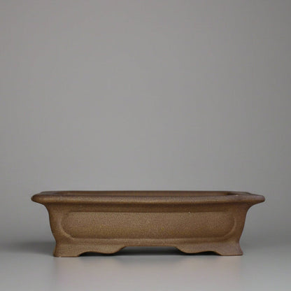 17cm Premium Unglazed Bonsai Pot | Rectangle | 17cm x 13cm x 5cm | Brown