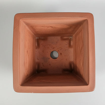 25cm Premium Unglazed Bonsai Pot | Cascade | 25cm x 25cm x 23cm | Brown