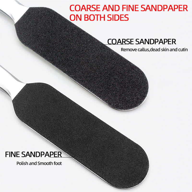Stainless Steel Double Side Foot File Replace Sanding Cloth Pedicure Foot-Care-Tool Dead Skin Remover Foot Rasp Refill