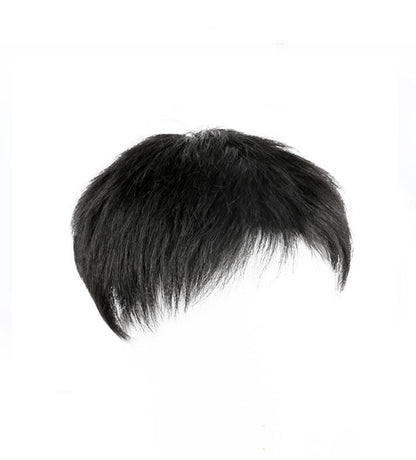 Men's Reissue Block Headreal Hairwhite Hairnatural Lifelikebreathable Wigreissue Top