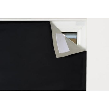 Easynight Blackout Blind, 100% Light Blocking Fabric, XL, Fit Any Size/Shape Up To 230x145cm, Made to Measure Service Available, No Drill, Easy Use Temporary Permanent Anywhere