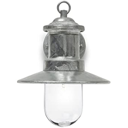 Garden Trading Outdoor Wall Mounted St Ives Galvanised Ships Light Weatherproof | E27 Edison Screw 60 Watt | Crafted in Hot Dipped Galvanised Steel | Motion-Sensor Compatible