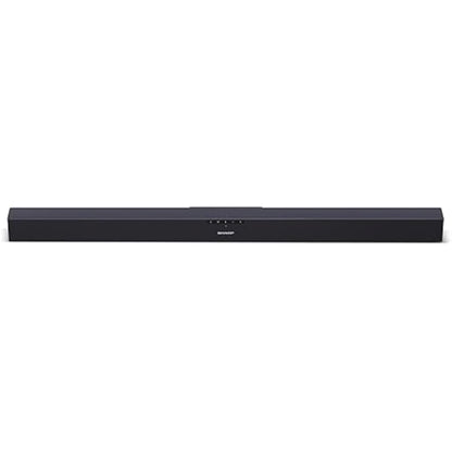 Sharp HT-SB140(MT) 2.0 Soundbar, 150W Slim Wireless Bluetooth Soundbar for TV and Device Streaming with HDMI ARC/CEC, Aux and Digital Optical-In, Wall Mount or Table Top Sound Bar - Black