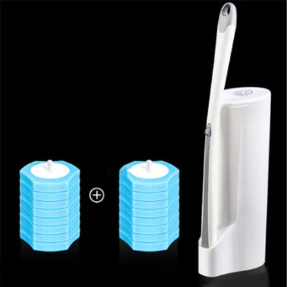 Premium Disposable Toilet Brush Set | Hygienic Deep-Clean System with Replaceable Heads