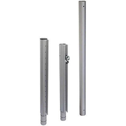 Windhager 10703 Premium Sun Sail Pole Height Adjustable Steel Pole for Sun Sail Rustproof Mast Height Max. 242.5 cm