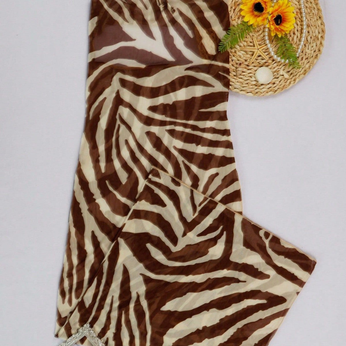 Women's Strappy Backless Bikini Cover-Up Dress