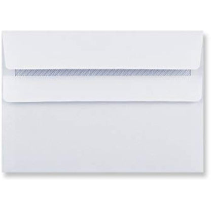 EPOSGEAR® A6/C6 Plain White Self Seal Wallet Envelopes 162mm x 114mm 90gsm (Pack of 200 Envelopes)