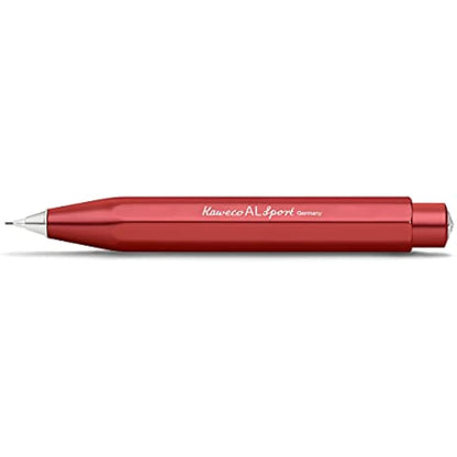 Kaweco AL SPORT Mechanical Pencil Deep Red 0.7mm HB I Exclusive Mechanical Pencil with 0.7 mm Lead Refill I Aluminium Pencil 10.5 cm