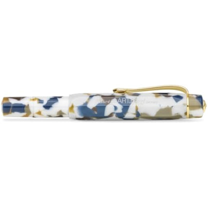 Kaweco ART SPORT Fountain Pen Terrazzo I Exclusive Acrylic Reservoir Pen for Ink Cartridges With Steel Nib 12.5 cm I Including Metal Box I Nib: M (Medium)