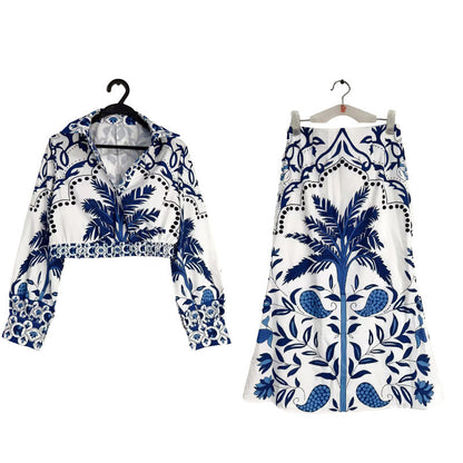 Flower Early Spring Idle Style Casual Fashion Set