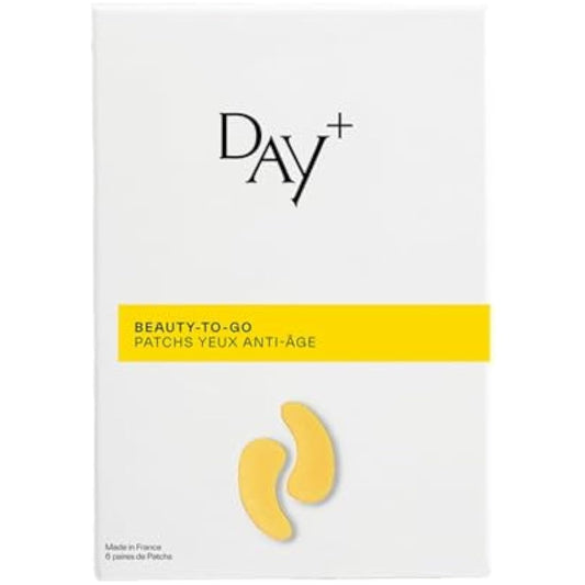 DAY+ | Anti-Aging Eye Patches | Fills Wrinkles & Fine Lines, Tones the Eye Contour | Rejuvenated Look | Hyaluronic Acid, Carambola, Provitamin B5 | 97% Natural Ingredients | Pack of 3 Pairs