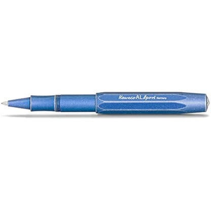 Kaweco AL SPORT Gel/Ballpoint Pen Stonewash Blue I Pen Including 0.7 mm Rollerball Pen Refill in Classic Design with Ceramic Ball I Premium Aluminium Gel Roller 13 cm